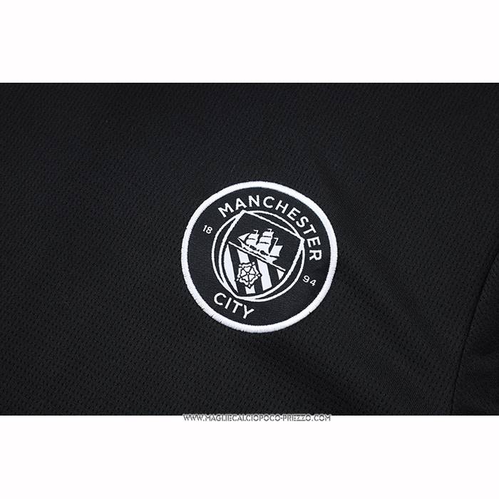 Tuta da Track Manchester City 25/26 Manica Corta Nero - Pantaloncini